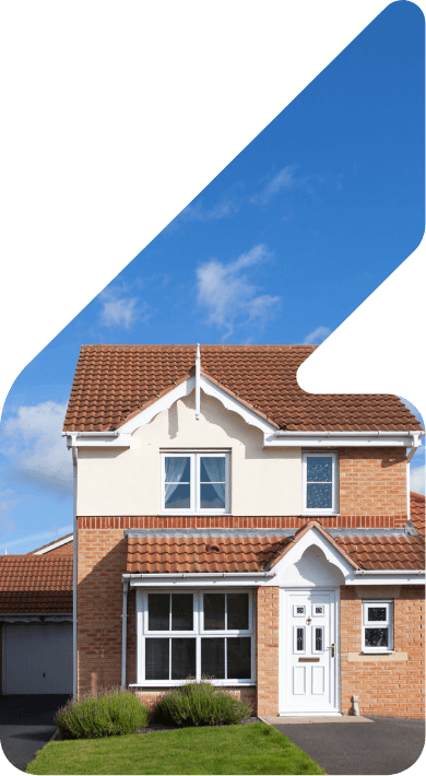 Image showing a detached house in the sunshine