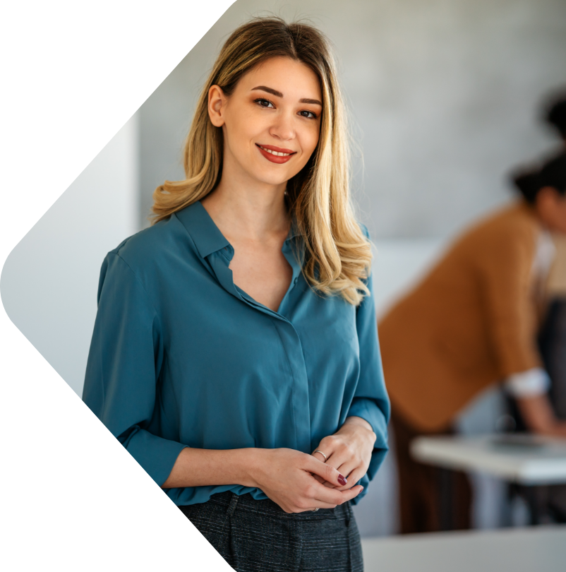 Image showing a woman in an office
