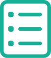 Icon showing a checklist