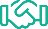Icon showing a handshake