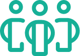 Icon showing a group of people