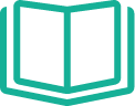 Icon showing an open book