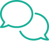 Icon showing speech bubbles