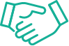 Icon showing two hands shaking