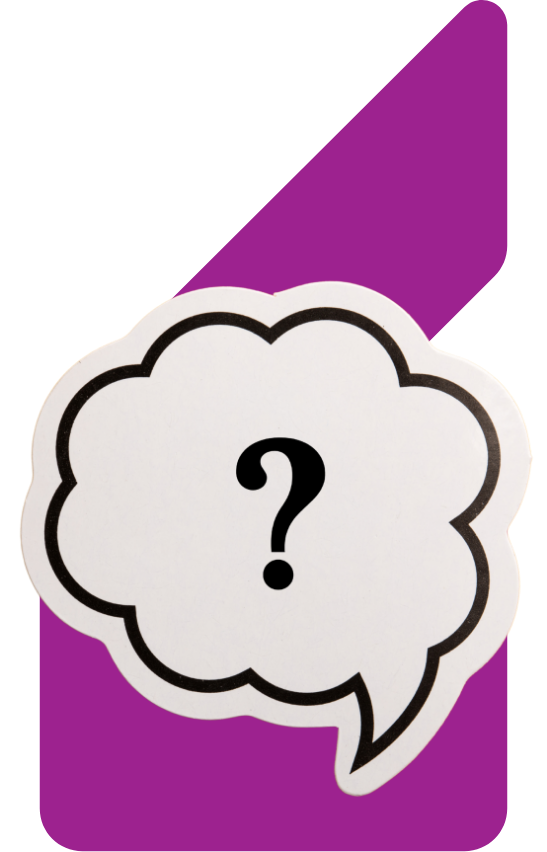 Image showing a question mark inside a speech bubble